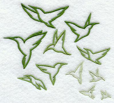 Flock of Hummingbirds