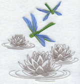 Chinoiserie Dragonflies and Lotus