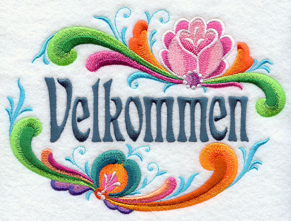 Rosemaling Velkommen