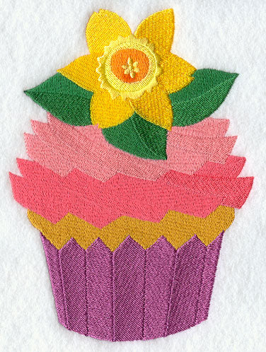 Daffodil Cupcake