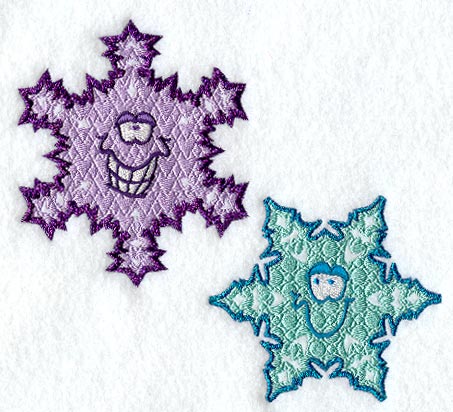 Goofy Snowflake Pair