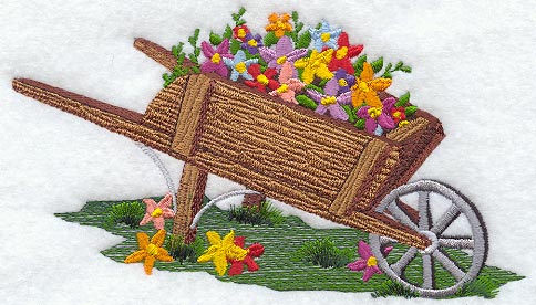Floral Wheelbarrow