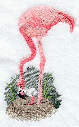 Flamingo & Baby