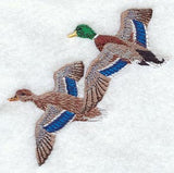 Flying Mallard Pair