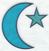 Moon & Star w/Swirl