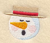 Build-a-Snowman Head (Straw Boater)