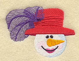 Build-a-Snowman Head (Feather & Hat)