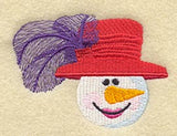 Build-a-Snowman Head (Feather & Hat)