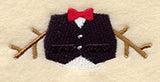 Build-a-Snowman Middle (Vest & Bow Tie)