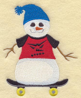 Snowman & Skateboard