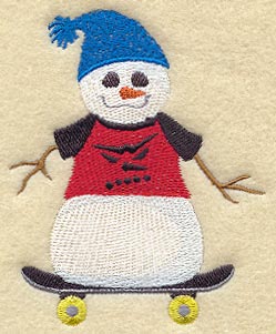 Snowman & Skateboard