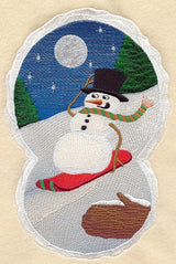 Snowman Track Scene