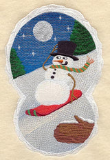 Snowman Track Scene