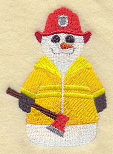 Snowman Fire Fighter