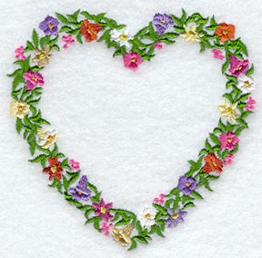 Floral Heart Frame