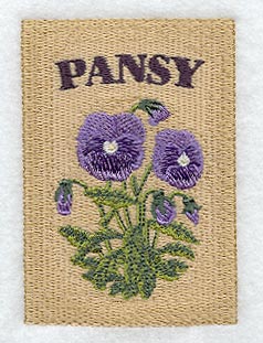 Pansy Seed Packet