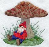 Garden Gnome & Toadstool