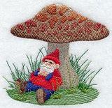 Garden Gnome & Toadstool