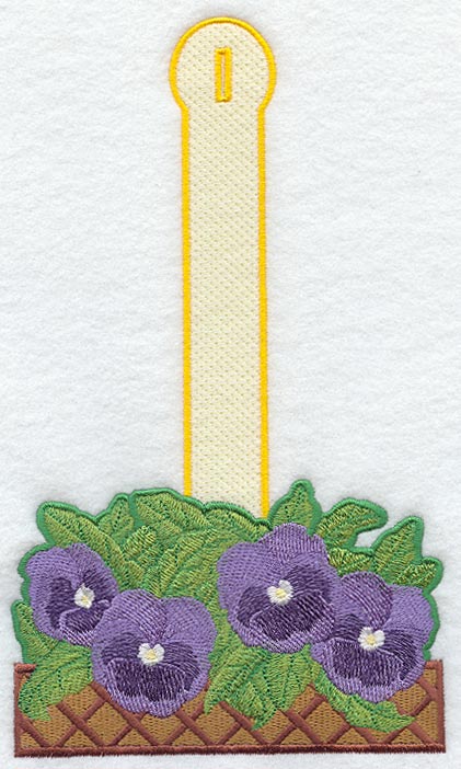 Pansy Towel Topper