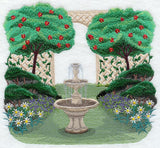 Garden Fountain Scene