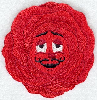 Rose Flower Face – Embroidery Library