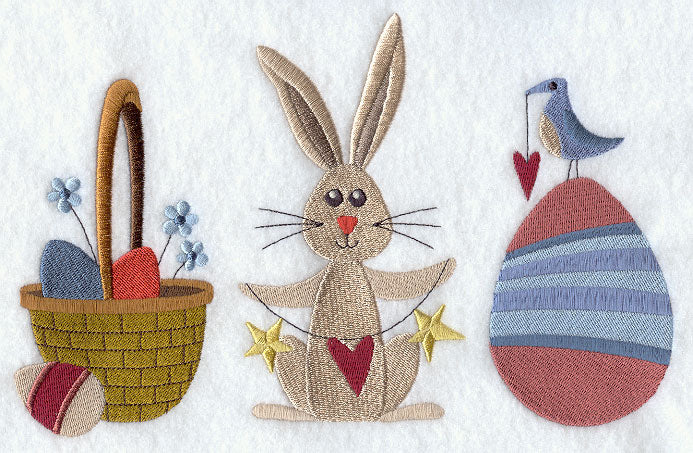 Homespun Easter Trio