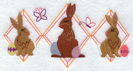 Vintage Easter Bunny Trio
