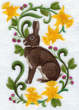 Rabbit in Flowers - Britannia Petite