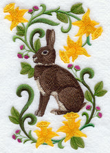 Rabbit in Flowers - Britannia Petite