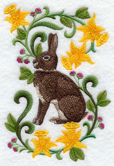 Rabbit in Flowers - Britannia Petite