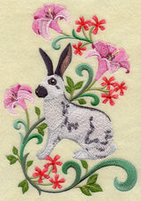 Rabbit in Flowers - English Spot