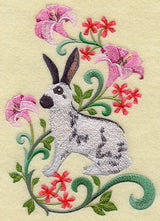 Rabbit in Flowers - English Spot