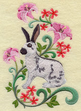 Rabbit in Flowers - English Spot