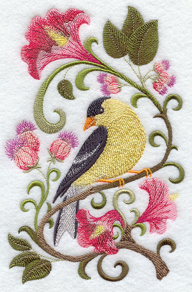 Goldfinch in Flowers