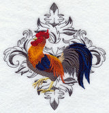 Gallic Rooster with Baroque Background