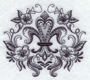 Laurel and Fleur de Lis