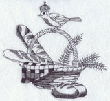 Regal Bird on a Basket
