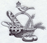 Regal Bird on a Basket