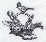 Regal Bird on a Basket