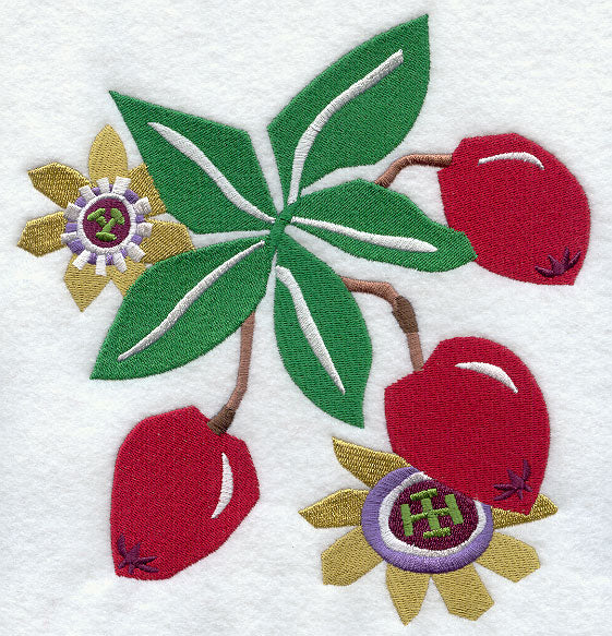 Passion Fruit Woodcut