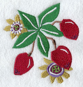 Passion Fruit Woodcut