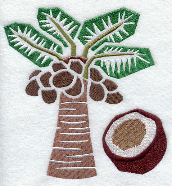Coconut Woodcut