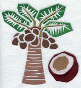 Coconut Woodcut