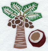 Coconut Woodcut