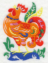 Rooster Woodcut