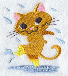 Cat Dancing in the Rain