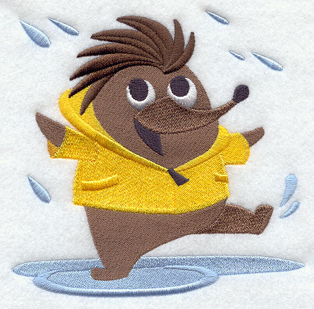 Hedgehog Dancing in the Rain