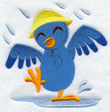 Bird Dancing in the Rain