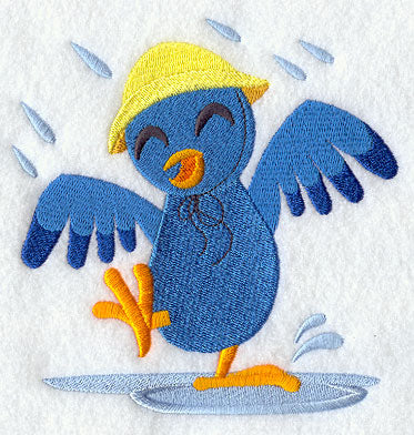 Bird Dancing in the Rain