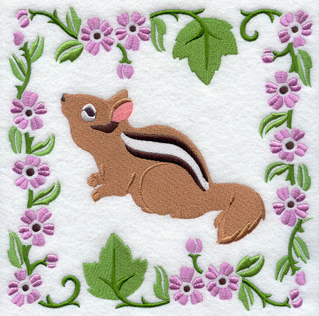Woodland Animal Square - Chipmunk